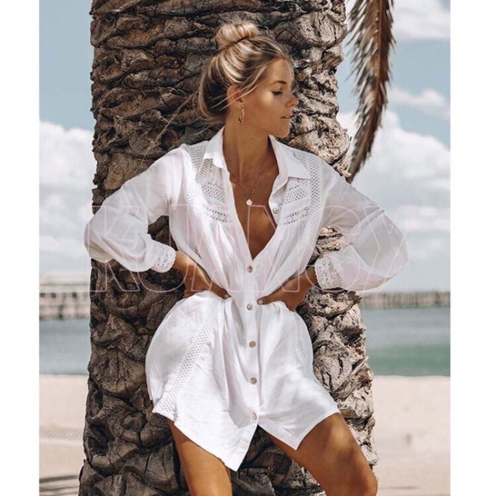 Bohemian Button Down Blouse - Picture 2 of 7